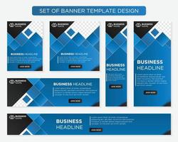 set of promotion kit banner template design with modern and minimalist concept user for web page, ads, annual report, banner, background, backdrop, flyer, brochure, card, poster, presentation lauyout vector