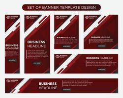 set of promotion kit banner template design with modern and minimalist concept user for web page, ads, annual report, banner, background, backdrop, flyer, brochure, card, poster, presentation lauyout vector