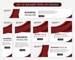 set of promotion kit banner template design with modern and minimalist concept user for web page, ads, annual report, banner, background, backdrop, flyer, brochure, card, poster, presentation lauyout vector