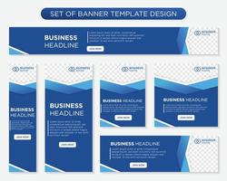 conjunto de diseño de plantilla de banner de kit de promoción con usuario de concepto moderno y minimalista para página web, anuncios, informe anual, banner, fondo, telón de fondo, volante, folleto, tarjeta, afiche, diseño de presentación vector