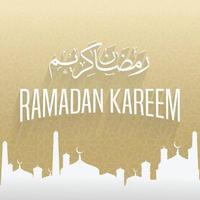 ramadan kareem islamic background design with modern and arabic style use for social media content and banner ads vector