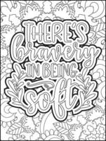 Motivational quotes coloring page. Inspirational quotes coloring page. Affirmative quotes coloring page. Positive quotes coloring page. Good vibes. Swear word coloring page. Motivational typography. vector