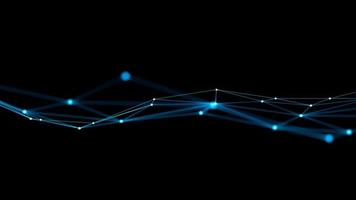 Blue abstract digital technology background with network connection lines.,3d model and illustration. photo