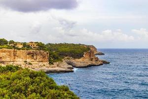 Panorama cliffs landscape bay of Cala Santanyi in Mallorca, Spain. photo