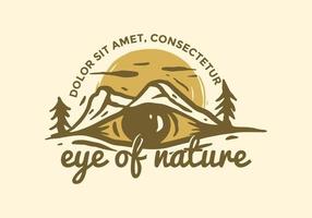 Eye of nature illustration drawing vector