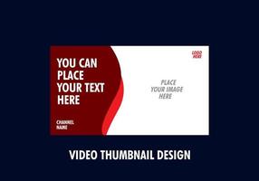 full color of video thumbnail vector