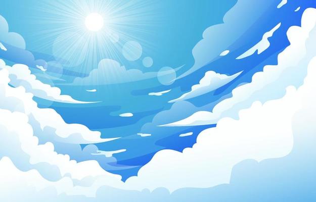 Beautiful Blue Sky Background