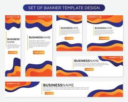set of promotion kit banner template design with modern and minimalist concept user for web page, ads, annual report, banner, background, backdrop, flyer, brochure, card, poster, presentation lauyout