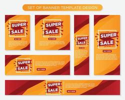 set of promotion kit banner template design with modern and minimalist concept user for web page, ads, annual report, banner, background, backdrop, flyer, brochure, card, poster, presentation lauyout vector