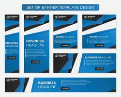 set of promotion kit banner template design with modern and minimalist concept user for web page, ads, annual report, banner, background, backdrop, flyer, brochure, card, poster, presentation lauyout vector