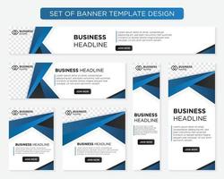 set of promotion kit banner template design with modern and minimalist concept user for web page, ads, annual report, banner, background, backdrop, flyer, brochure, card, poster, presentation lauyout vector