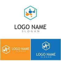 Molecule symbol logo template vector illustration design