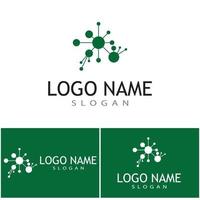 Molecule symbol logo template vector illustration design