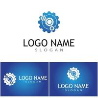 engranaje, logotipo, plantilla, vector, icono, ilustración, diseño vector