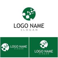 Molecule symbol logo template vector illustration design