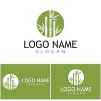 Bamboo Logo Template vector icon illustration design