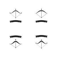 Set of Arrow archery icon vector illustration Logo Template