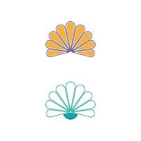 Shell logo illustration vector flat design