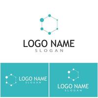 Molecule symbol logo template vector illustration design