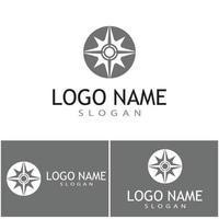 Compass icon Vector Illustration design Logo template