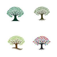 Set Of Tree Logo template vector icon