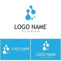 Molecule symbol logo template vector illustration design