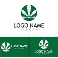 Canabis Logo Template vector symbol nature