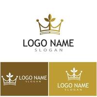 Crown Logo Template vector icon illustration design