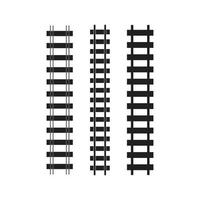 Train tracks vector icon design template