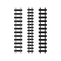 Train tracks vector icon design template