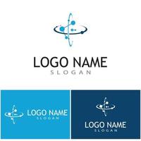 Molecule symbol logo template vector illustration design