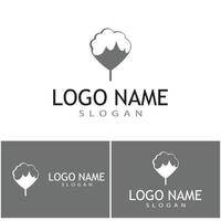 Cotton Logo Template vector symbol nature