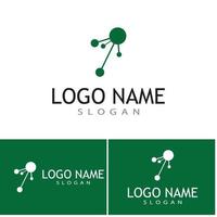 Molecule symbol logo template vector illustration design