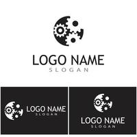 engranaje, logotipo, plantilla, vector, icono, ilustración, diseño vector