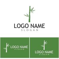 Bamboo Logo Template vector icon illustration design