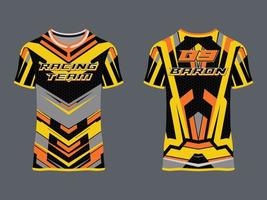 wear sport design, racing jersey for club uniform vector