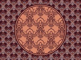 Seamless pattern with ethnic  ornamental vector