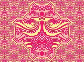 Seamless pattern with ethnic  ornamental vector