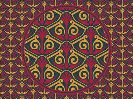 Seamless pattern with ethnic  ornamental vector