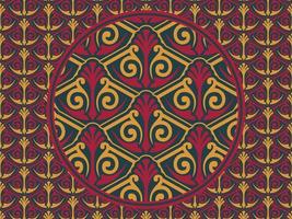 Seamless pattern with ethnic  ornamental vector