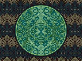 Seamless pattern with ethnic  ornamental vector