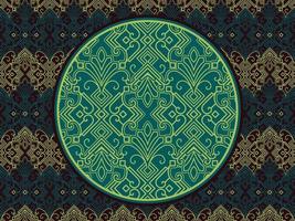 Seamless pattern with ethnic  ornamental vector