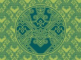 Seamless pattern with ethnic  ornamental vector