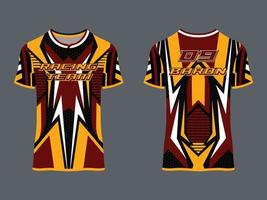 wear sport design, racing jersey for club uniform vector