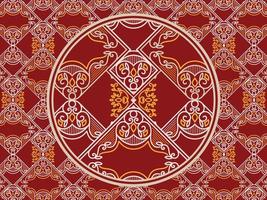 Seamless pattern with ethnic  ornamental vector