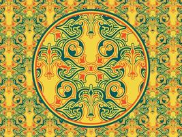 Seamless pattern with ethnic  ornamental vector