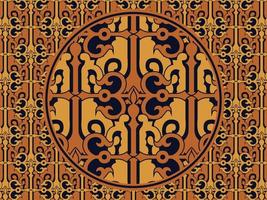 Seamless pattern with ethnic  ornamental vector