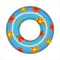 inflatable swimming circle vector