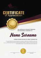 certificate template with luxury and elegant texture pattern background, diploma,Vector illustration vector