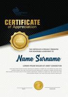 certificate template with luxury and elegant texture pattern background, diploma,Vector illustration vector